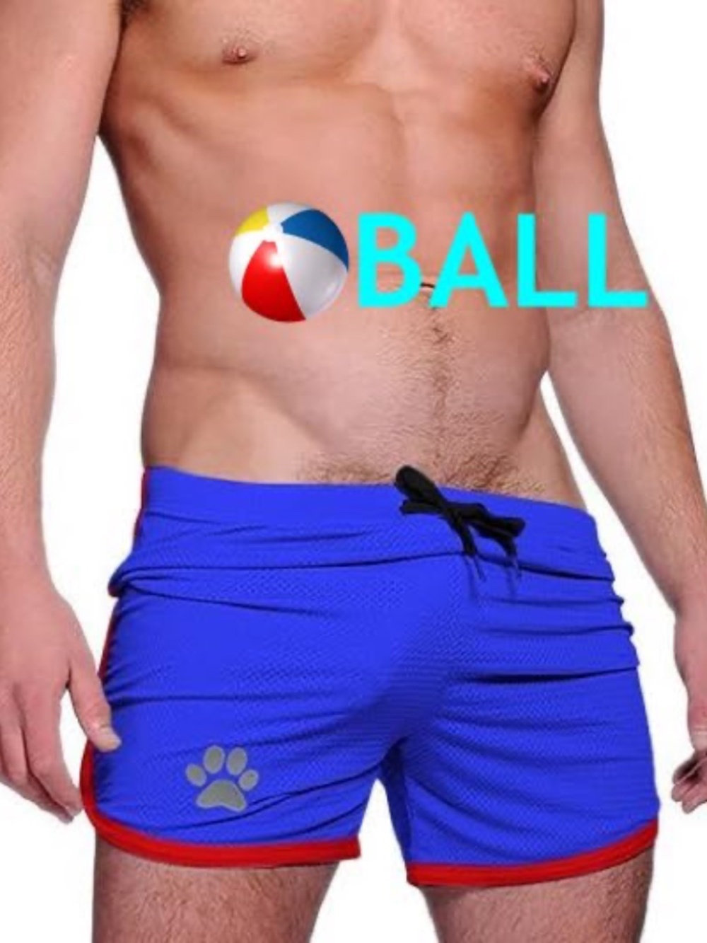 Ball Woof Mesh Shorts 42-46" waist 5" inseam Nylon/spandex stretch double mesh